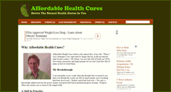 Desktop Screenshot of affordable-health-cures.com